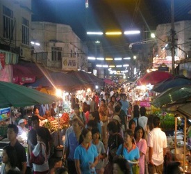 アンパワー水上マーケット  到着後、フリータイム